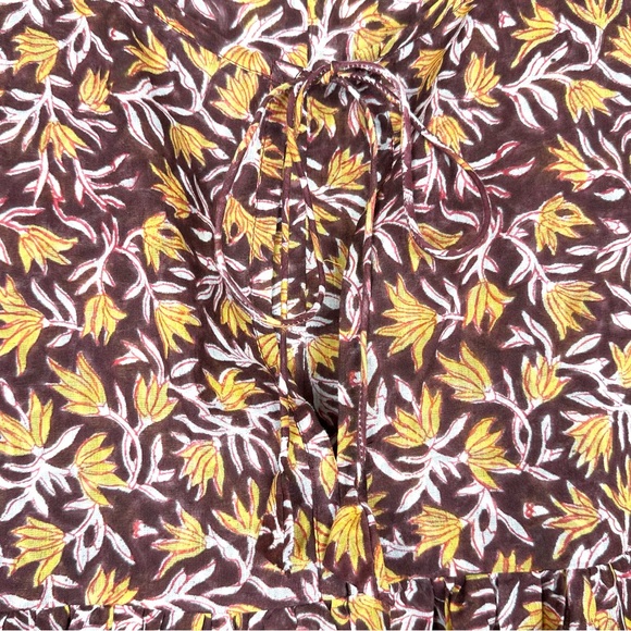 Daughters of India Kyra Dress Sumac Size 2XL Floral Cotton Boho - Picture 10 of 10